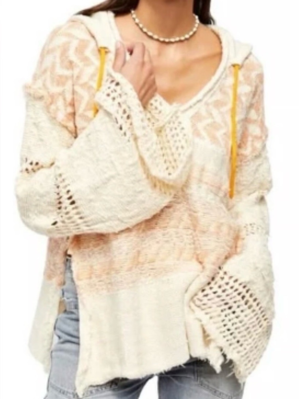 Free People, small, cotton blend, Coastline Hoodie